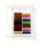 Mix Colored lashes (40 rows) CC Curl