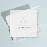 Refill Full Cover Nail Tip - Coffin Short Size 0