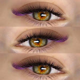 Mix Colored lashes (40 rows) CC Curl