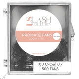 Black 10D Promade fans (500fans) D Curl