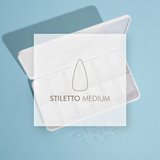 Refill Full Cover Nail Tip - Stiletto Medium Size 3